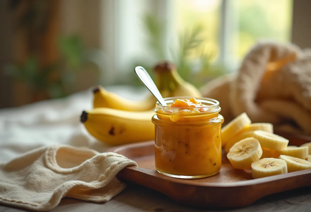 compote banane