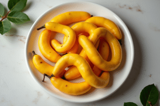 Sélection de fruits exotiques Zletter sur assiette blanche